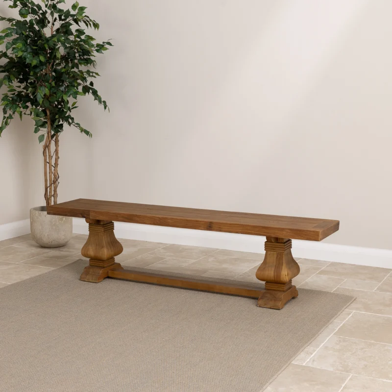 Emara 180cm Pedestal Dining Bench