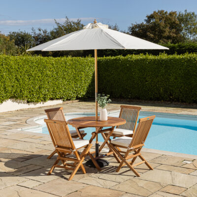 Halo Compact 4 Seater Dining Set with Cora Chairs