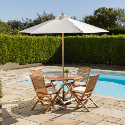 Koto Compact 4 Seater Dining Set with Cora Chairs