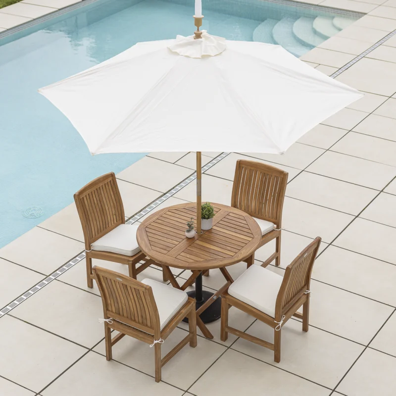 Halo 4 Seater Dining Set with Marley Chairs