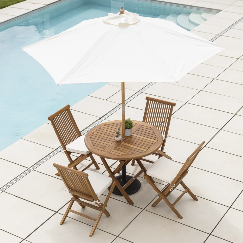 Halo 4 Seater Dining Set with Cora Chairs