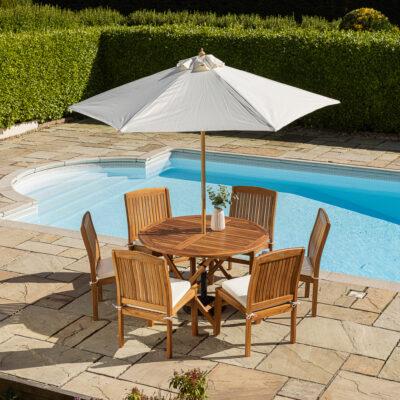 Halo 6 Seater Dining Set with Marley Chairs