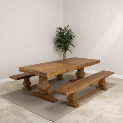 Emara 8 Seater Bench Dining Set