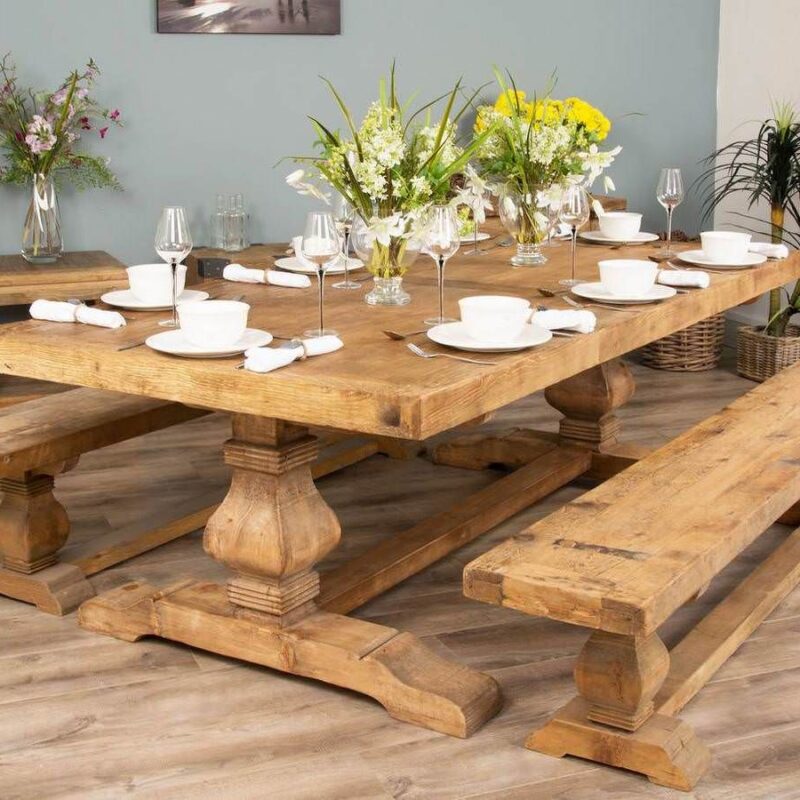 Emara 8 Seater Bench Dining Set