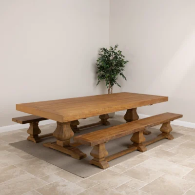 Emara 10 Seater Bench Dining Set