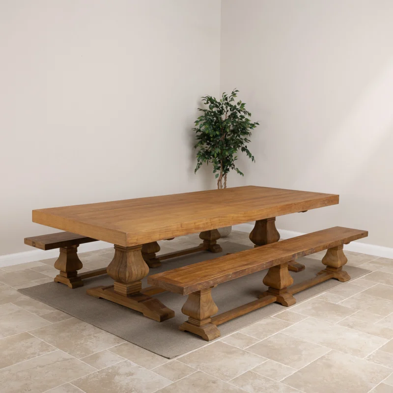 Emara 10 Seater Bench Dining Set