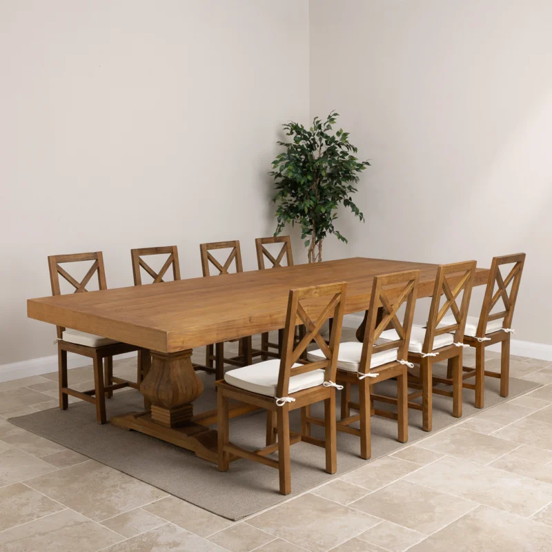 Emara 8 or 10 Seater Dining Set with Etana Chairs