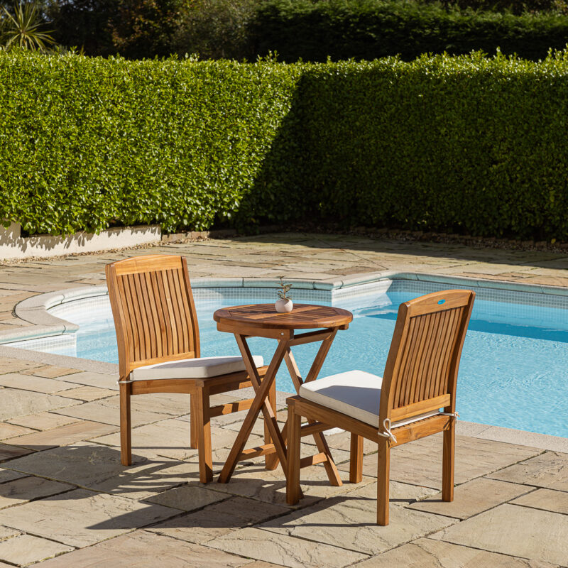 Halo Compact 2 Seater Dining Set with Marley Chairs