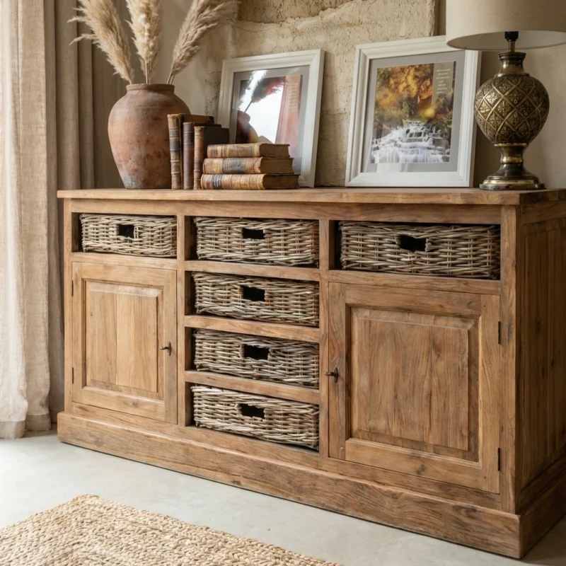Atlas 6 Basket Sideboard