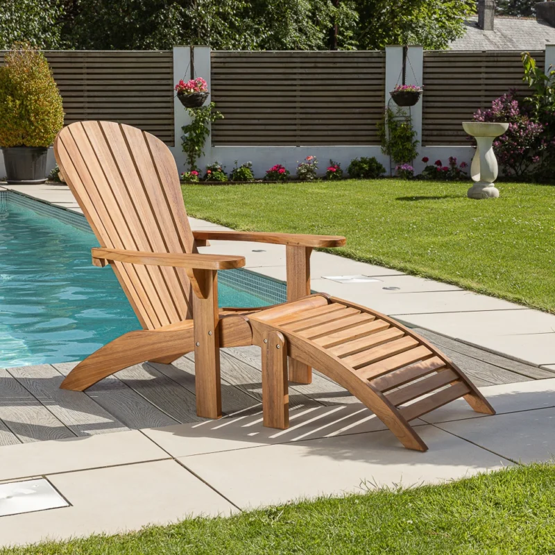 Aster Adirondack Chair with Footstool