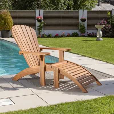 Aster Adirondack Chair with Footstool