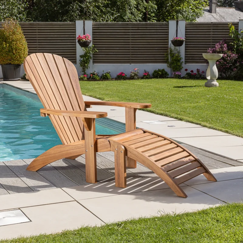 Aster Adirondack Chair with Footstool