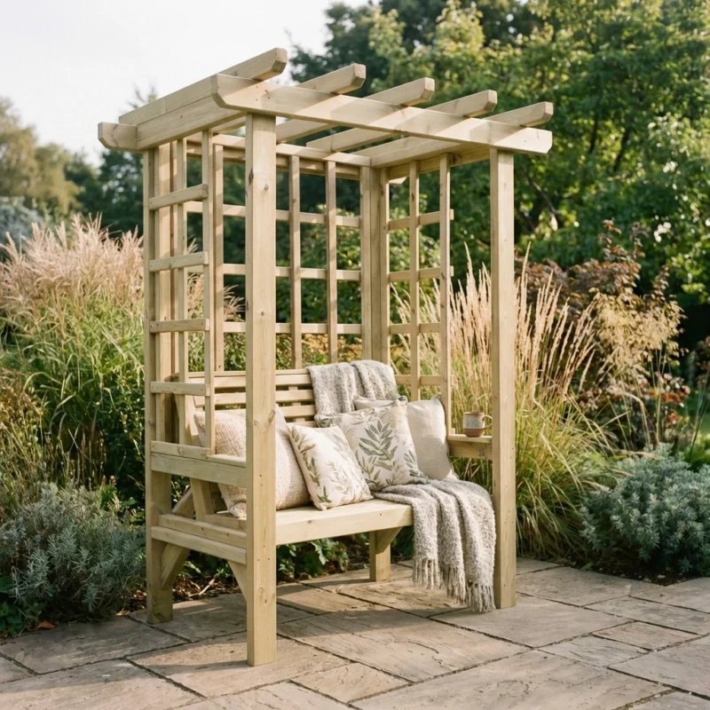 Hustyns Trellis Arbour Seat