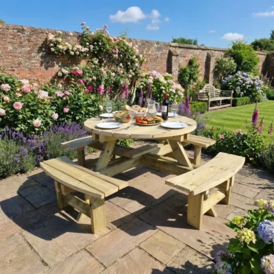 Hustyns Circular Picnic Bench