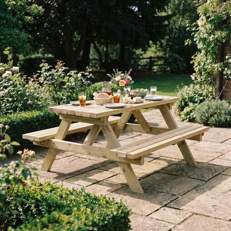 Hustyns Heavy Duty Picnic Bench