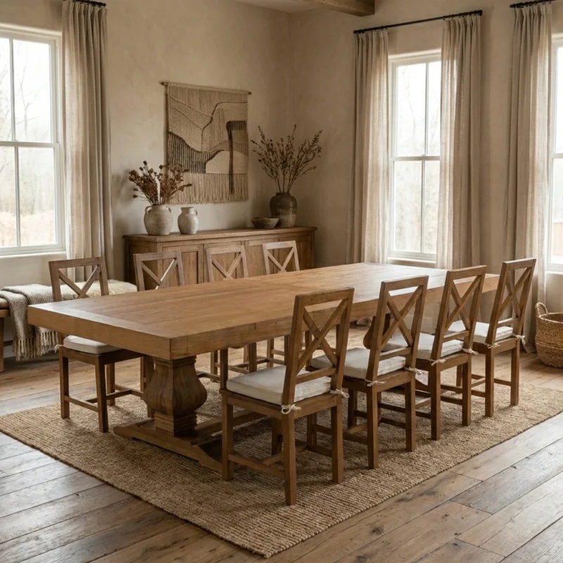 Emara 8 or 10 Seater Dining Set with Etana Chairs