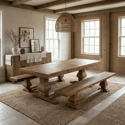 Emara 8 Seater Bench Dining Set