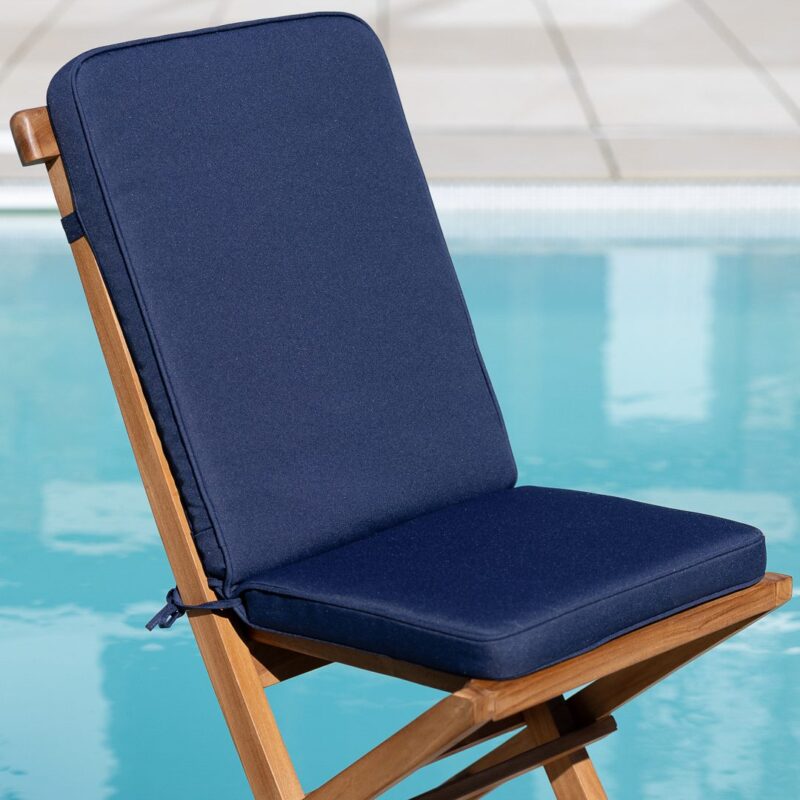 Folding Pad Back Outdoor Seat Cushion