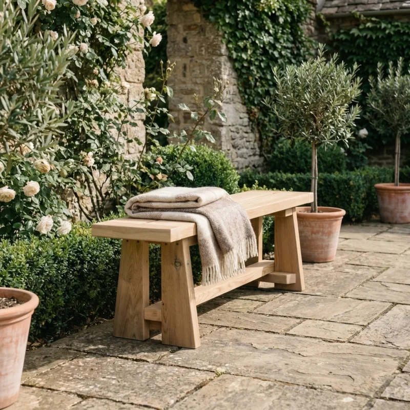 Fowey Backless Garden Bench
