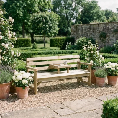 Fowey Garden Drinks Bench