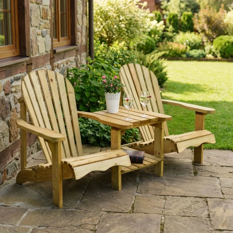 Idless Double Adirondack Lounger Chair