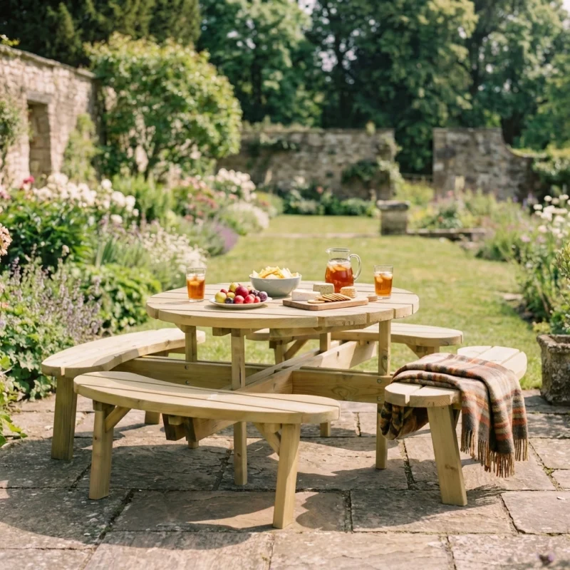 Idless Circular Picnic Bench