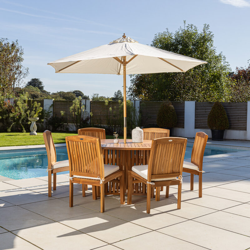 Radar 6 Seater Dining Set with Marley Chairs