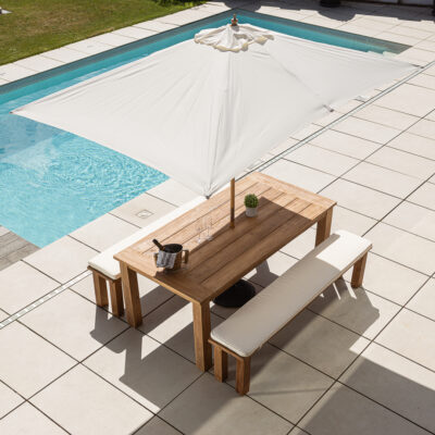 Onyx 6 Seater Bench Dining Set