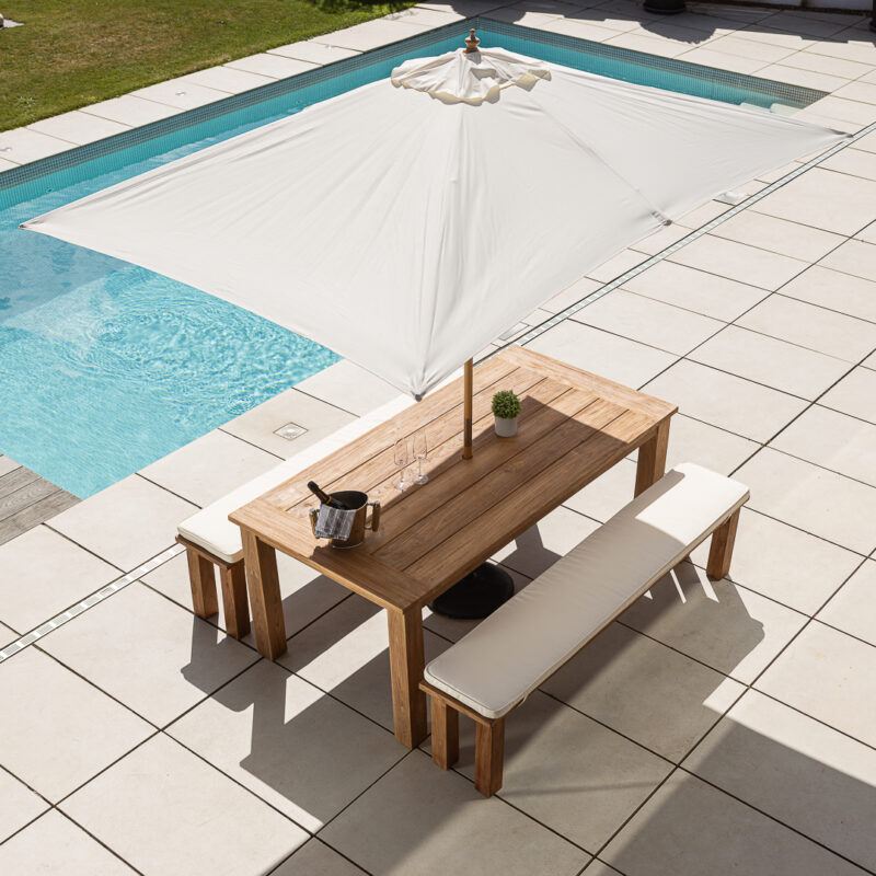 Onyx 6 Seater Bench Dining Set