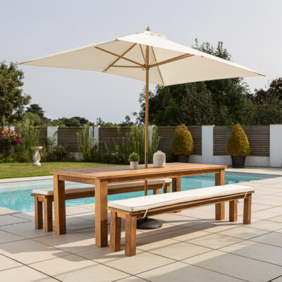 Onyx 8 Seater Bench Dining Set