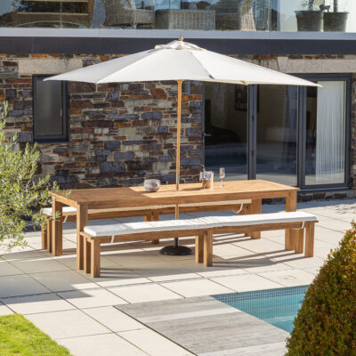 Onyx 10 Seater Bench Dining Set