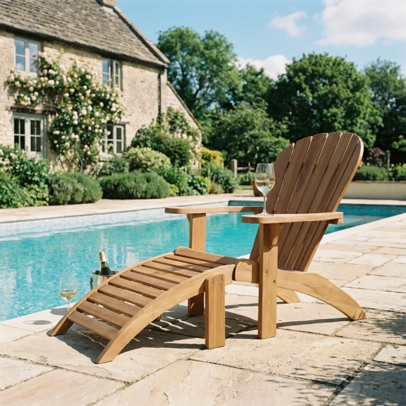 Aster Adirondack Chair with Footstool