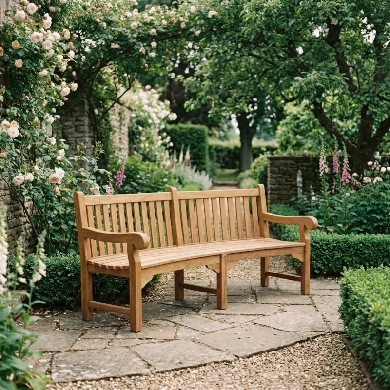 Atura Curved Garden Bench