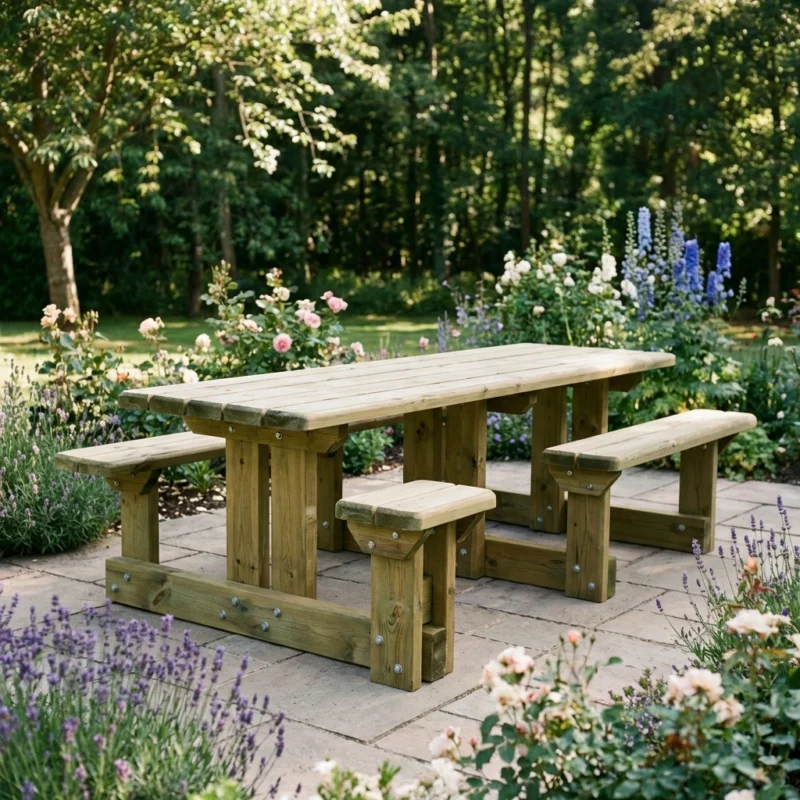 Kenwyn Double Disabled Access Picnic Bench