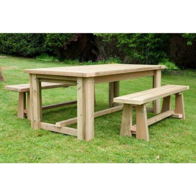Fowey 8 Seater Bench Dining Set