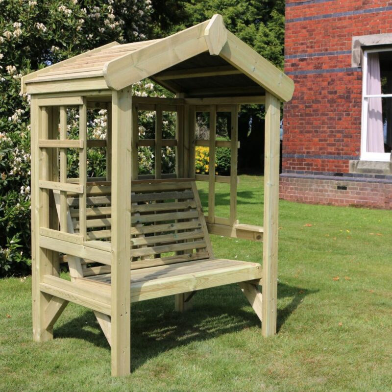 Hustyns Cottage Trellis Arbour Seat