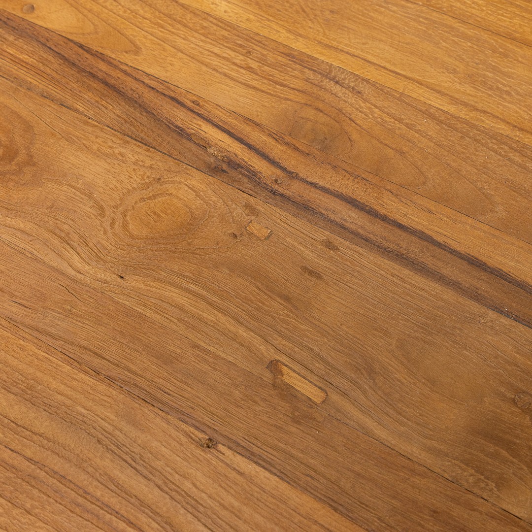 Reclaimed Teak Chunky Office Desk - Image 7