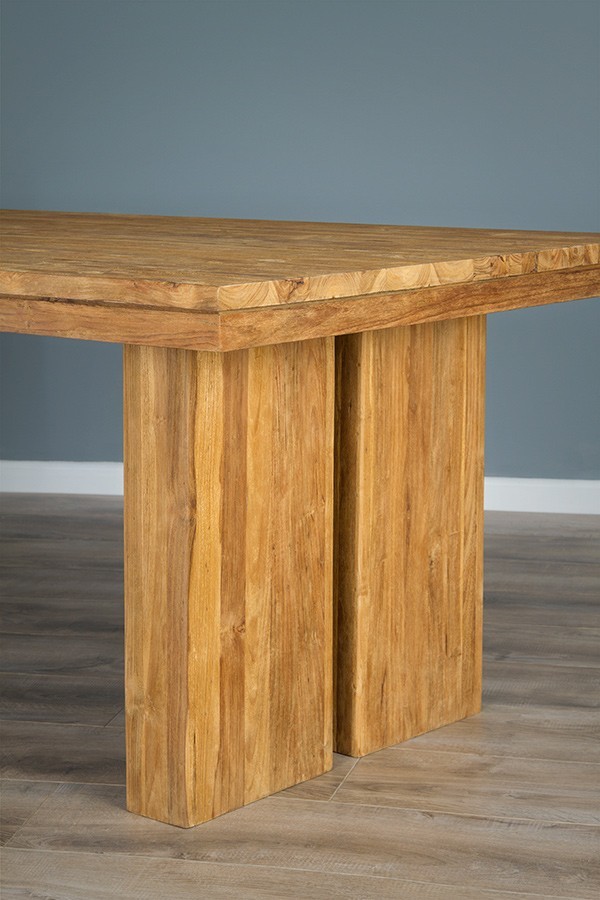 Reclaimed Teak Tangerang Indoor Dining Table - 2 Sizes & 2 Finishes - Image 3