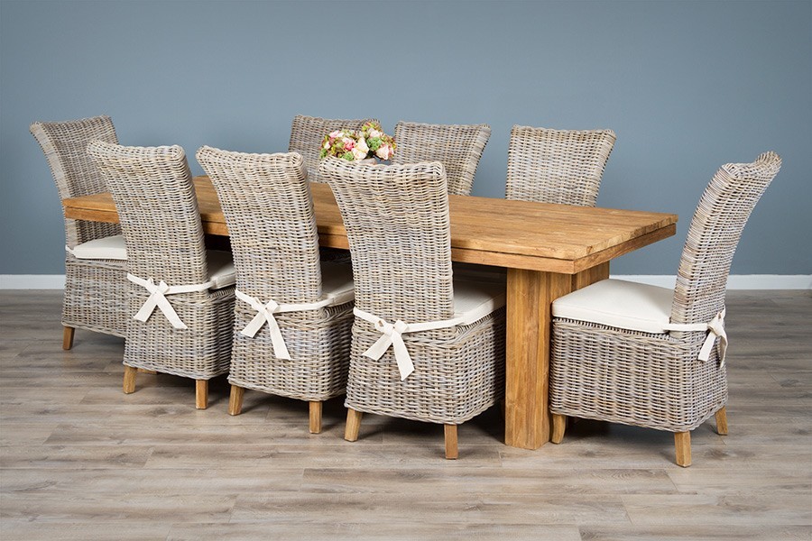 Reclaimed Teak Tangerang Indoor Dining Table - 2 Sizes & 2 Finishes - Image 4
