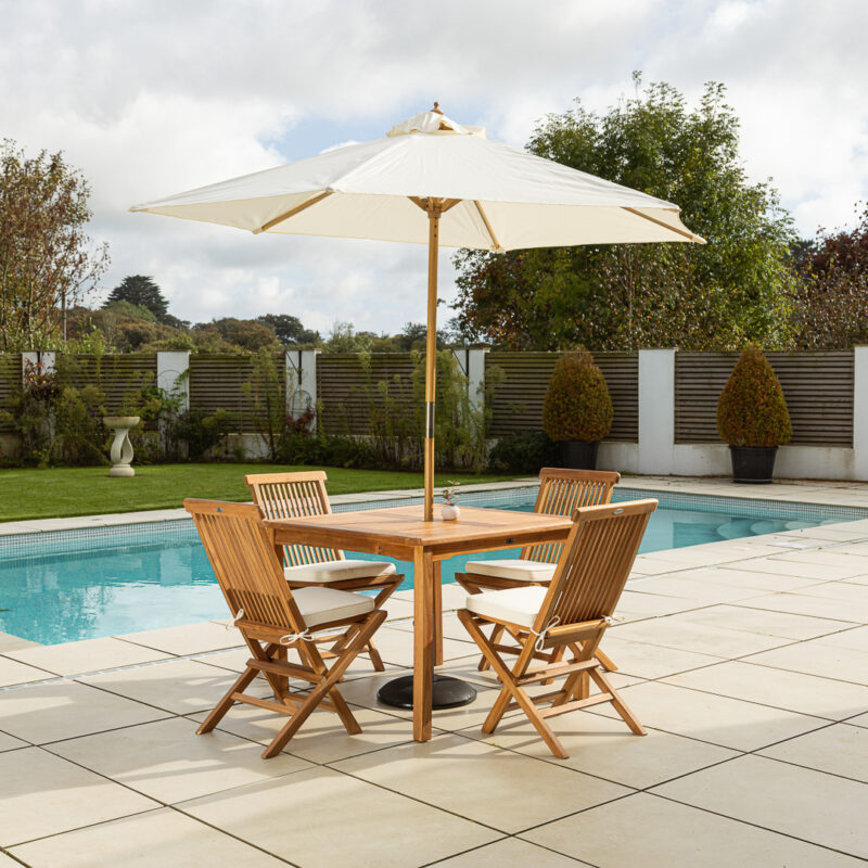 Rune 4 Seater Dining Set with Cora Chairs