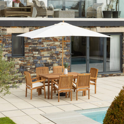 Ridge 6 Seater Dining Set with Marley Chairs