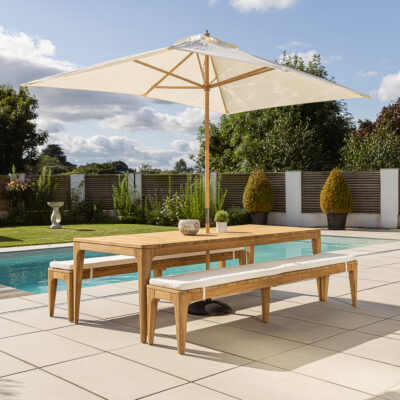 Oasis 8 Seater Bench Dining Set