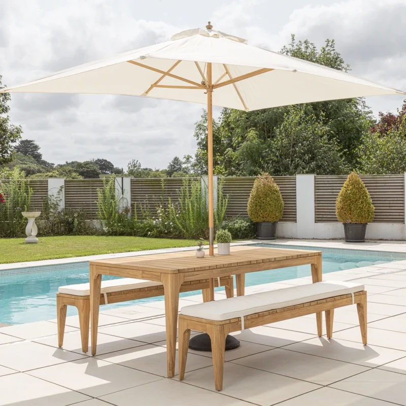 Oasis 6 Seater Bench Dining Set