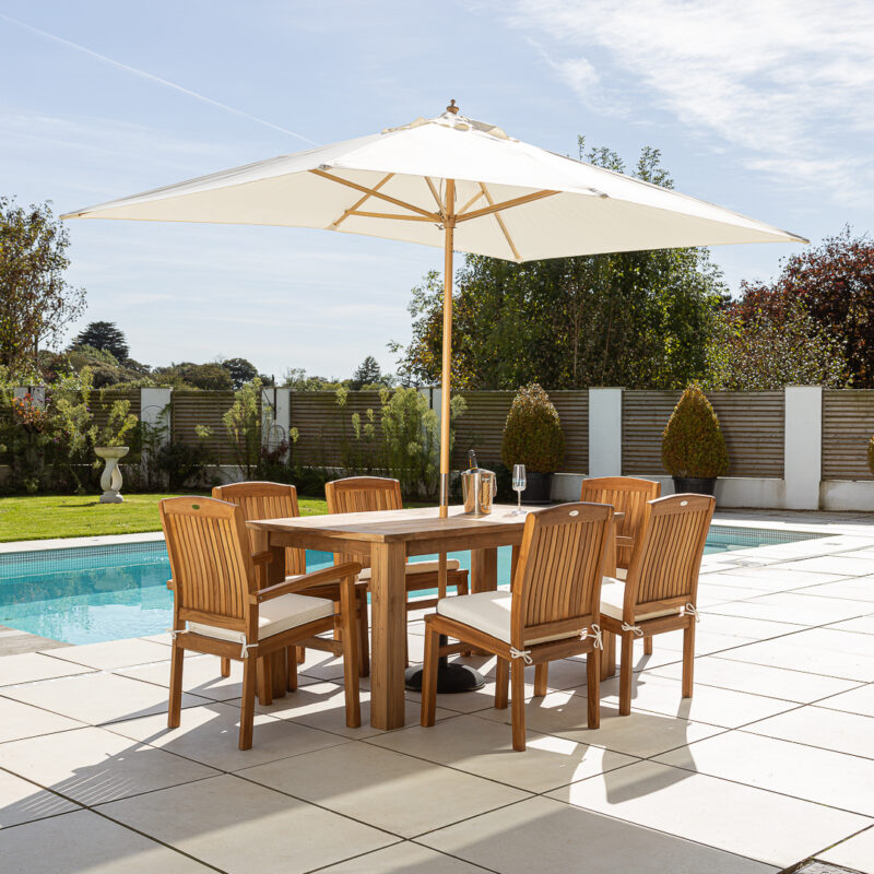 Onyx Compact 4 or 6 Seater Dining Set with Marley Chairs