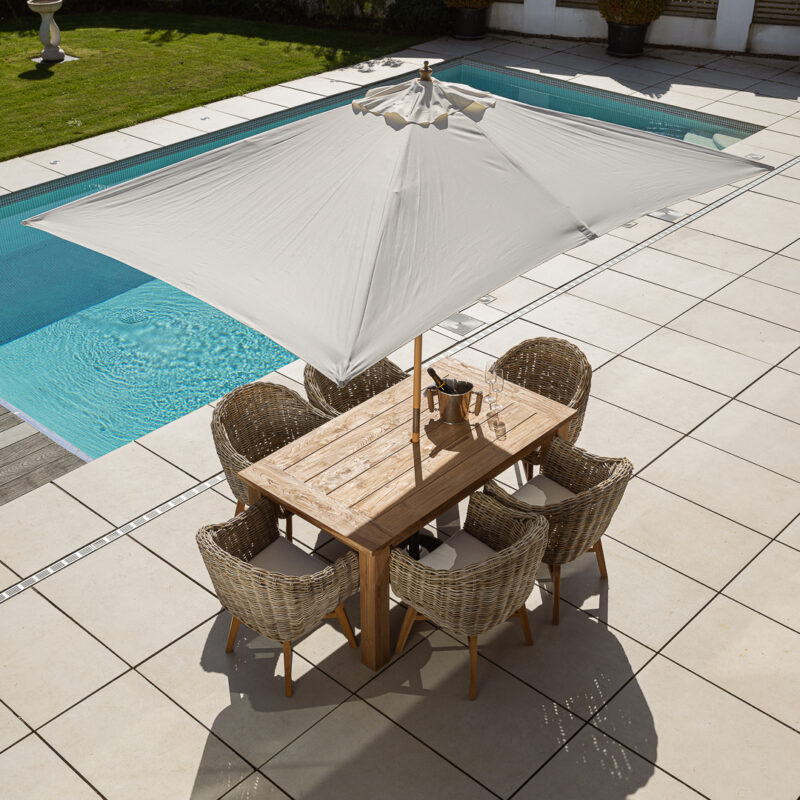 Onyx Compact 4 or 6 Seater Dining Set with Scandi Armchairs