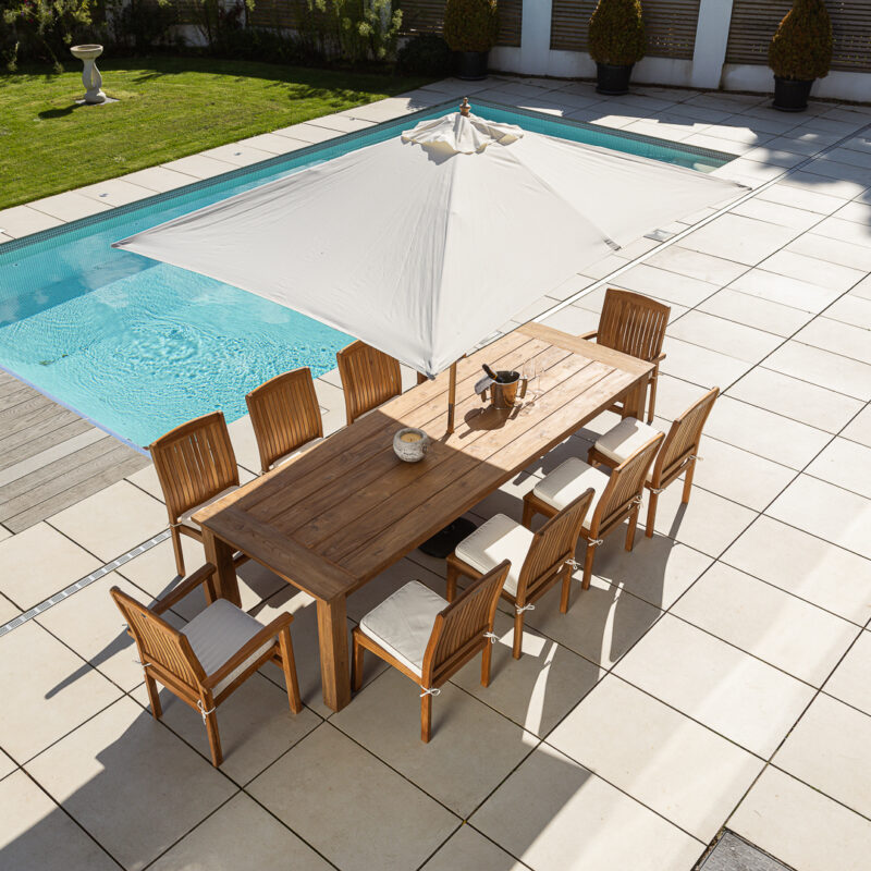 Onyx 8 or 10 Seater Dining Set with Marley Chairs