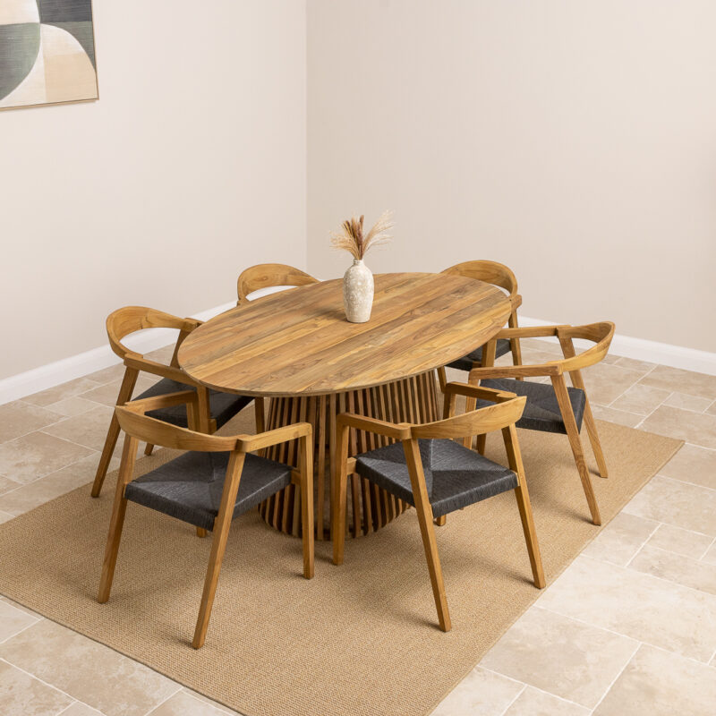 Eclipse 6 Seater Dining Set with Eclipse Chairs