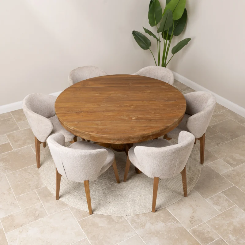 Country 6 Seater Dining Set with Cove Chairs