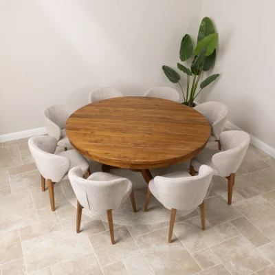 Country 8 Seater Dining Set with Cove Chairs