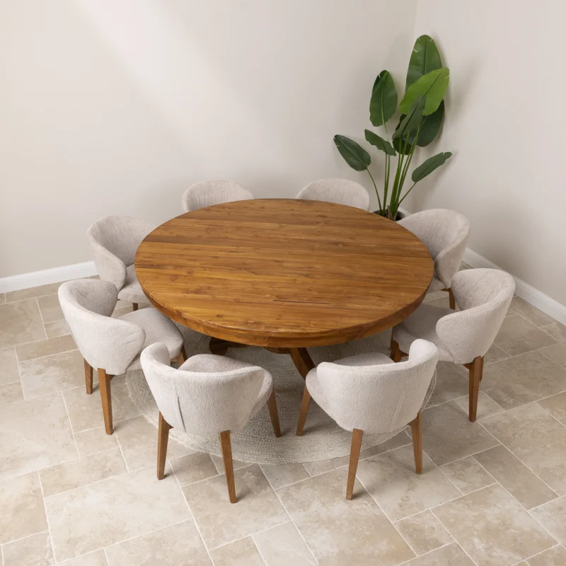 Country 8 Seater Dining Set with Cove Chairs